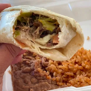 Beef Burrito- my guy ate the other one.