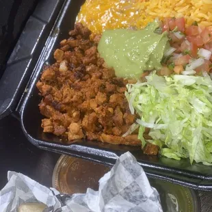 #11. Adobada Plate w burrito wrap on side