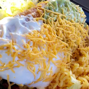 Chicken 13. Chimichanga Plate