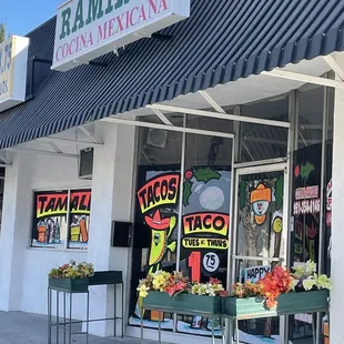 the front of the store