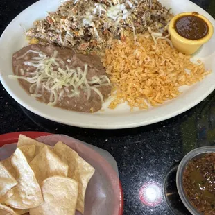 Husband ordered the machaca breakfast