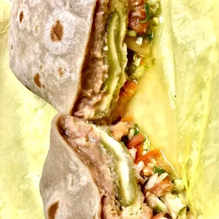 Chile Relleno Burrito, quite delicious.