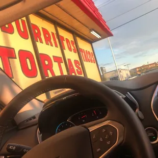 the interior of a car