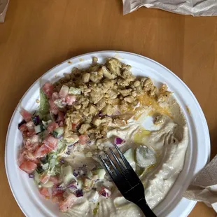 This was the chicken salad humus plate for $22! What??? Please give more food for this price.