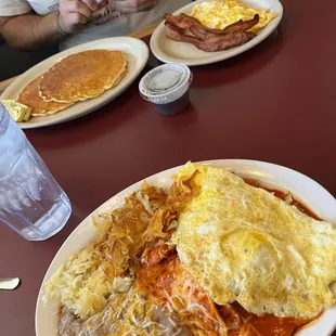 Chillaquies and pancakes