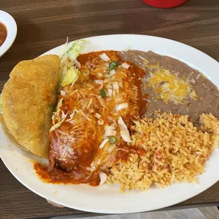 Taco, enchilada, and tamale