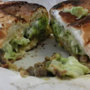 A little messy and really toasted.. it has beans on it so it's sloppier than most but good flavor.