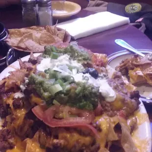 Huge portion--Carne Asada nachos--just okay.  The pic shows quantity--but, quality--not so great.