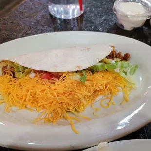 Beef taco - part of the Combination Dinner