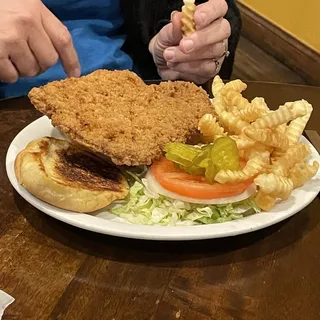 Pork Tenderloin with French Fries