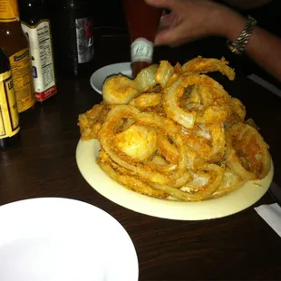 Lawd, and this is 1/2 order? Excellent onion rings, not too greasy either.
