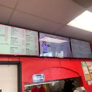 menus and prices