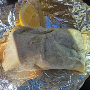 Humongous carne asada burrito Supreme