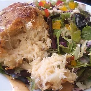Spicy Crab Cake Salad
