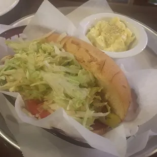 Italian Sub with potato salad