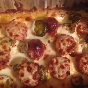 Potato casserole with sausage, so yummy