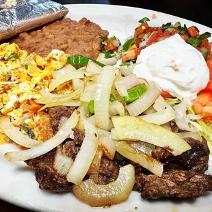 steak, food