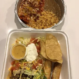Two Chicken Flautas