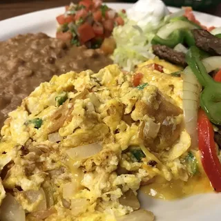 Migas and Fajitas