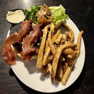 Fancy blue burger