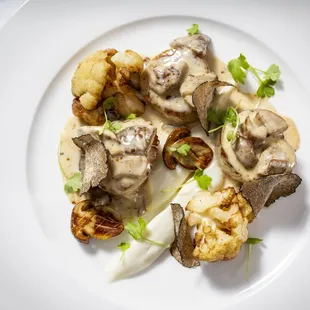 a plate of food on a table