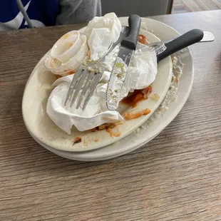 That is where our food used to be. Not a drop left. That's should tell you everything you need to know.