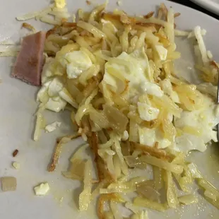 Hash Browns and eggs