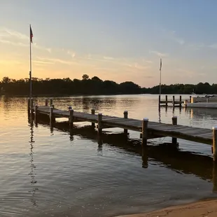 Sunset on the dock