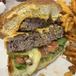 Inside of the Vegas Burger