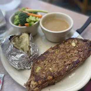 Meatloaf dinner.