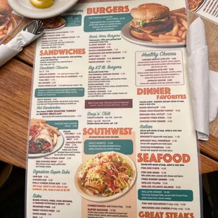 menu, soups and chowder