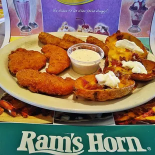 a plate of fried food