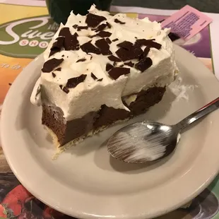 The best Chocolate cream pie without whipped cream on top of the whipped cream.