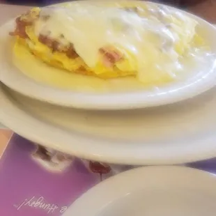 Meat omelette