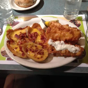 Fish and skins. Yum!