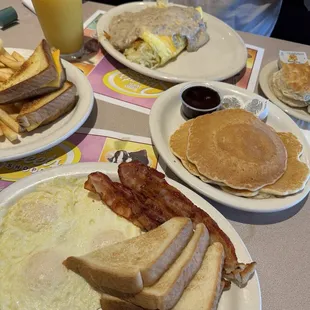 Big Eggs with Pancakes Country Boy Omelette