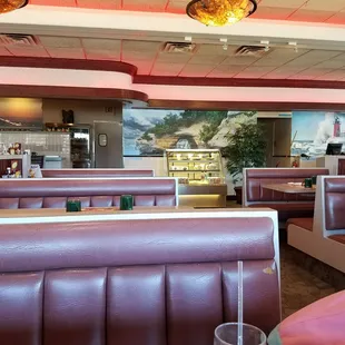 the interior of a restaurant