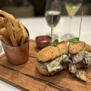 Steak Sandwich with homemade fries
