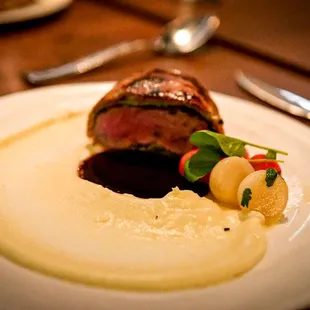 4th course 3 oz Beef Wellington