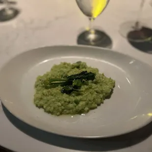 Green Pea Risotto