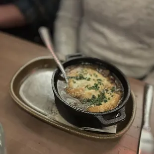 French onion soup, very good.