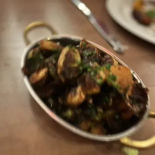 Side of Brussels. Pretty yummy