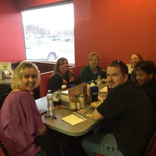 Great people enjoying their meal