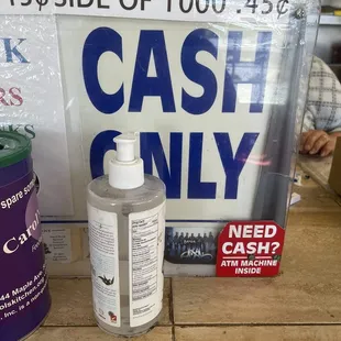 Cash only