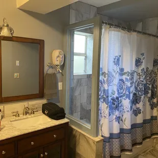 Seriously upgraded bathroom.