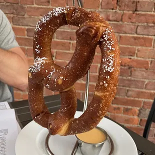Pretzel with cheese