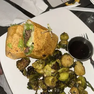 blackened steak Caesar wrap