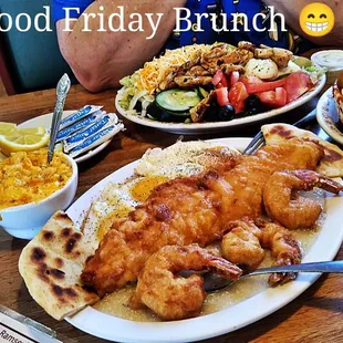 Got Shrimp Walleye n Eggs on a bed of Grits my special order , we have a winner  Wowed