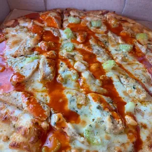 Buffalo chicken pizza