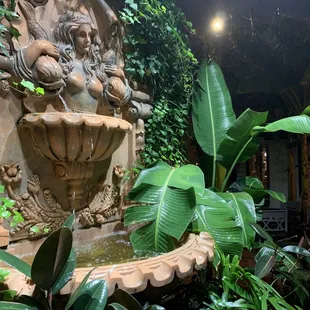 Entry garden fountain to Ramsi's